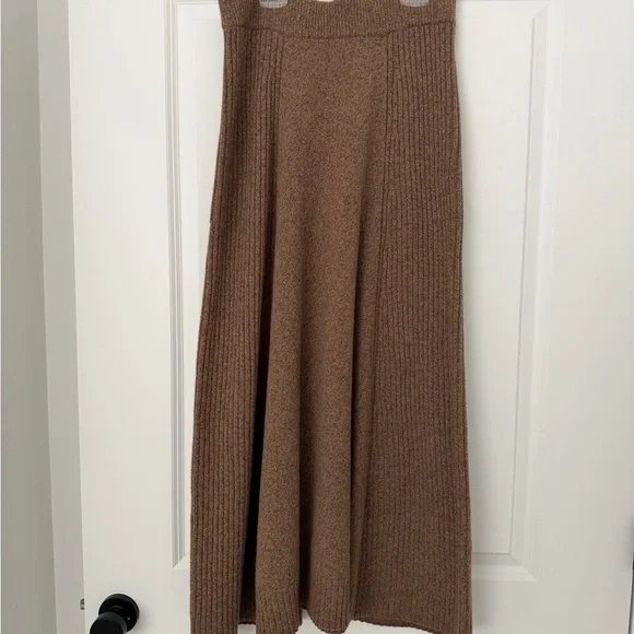 ME+EM merino cashmere a-line skirt